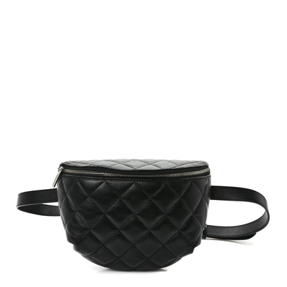 Chanel Lambskin Quilted Waist Belt Bag Black 1 of 9
