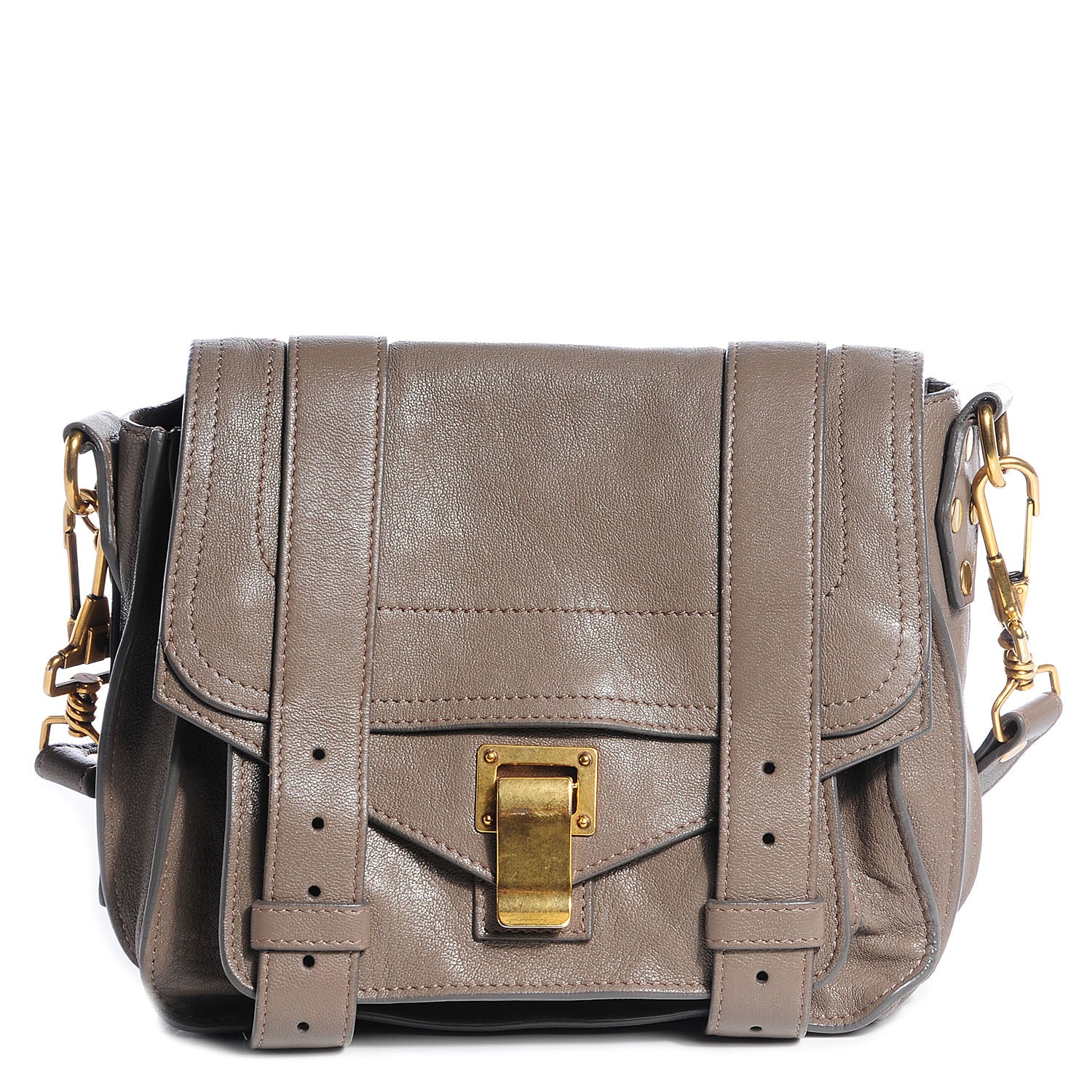 Proenza Schouler Leather PS1 Pouch Messenger Bag Smoke 1 of 14