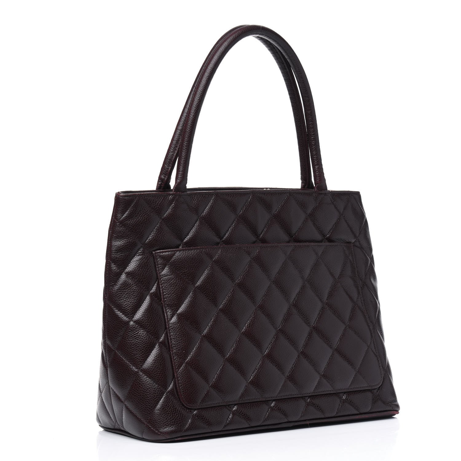 Chanel Caviar Quilted Medallion Tote Bordeaux 2 of 4