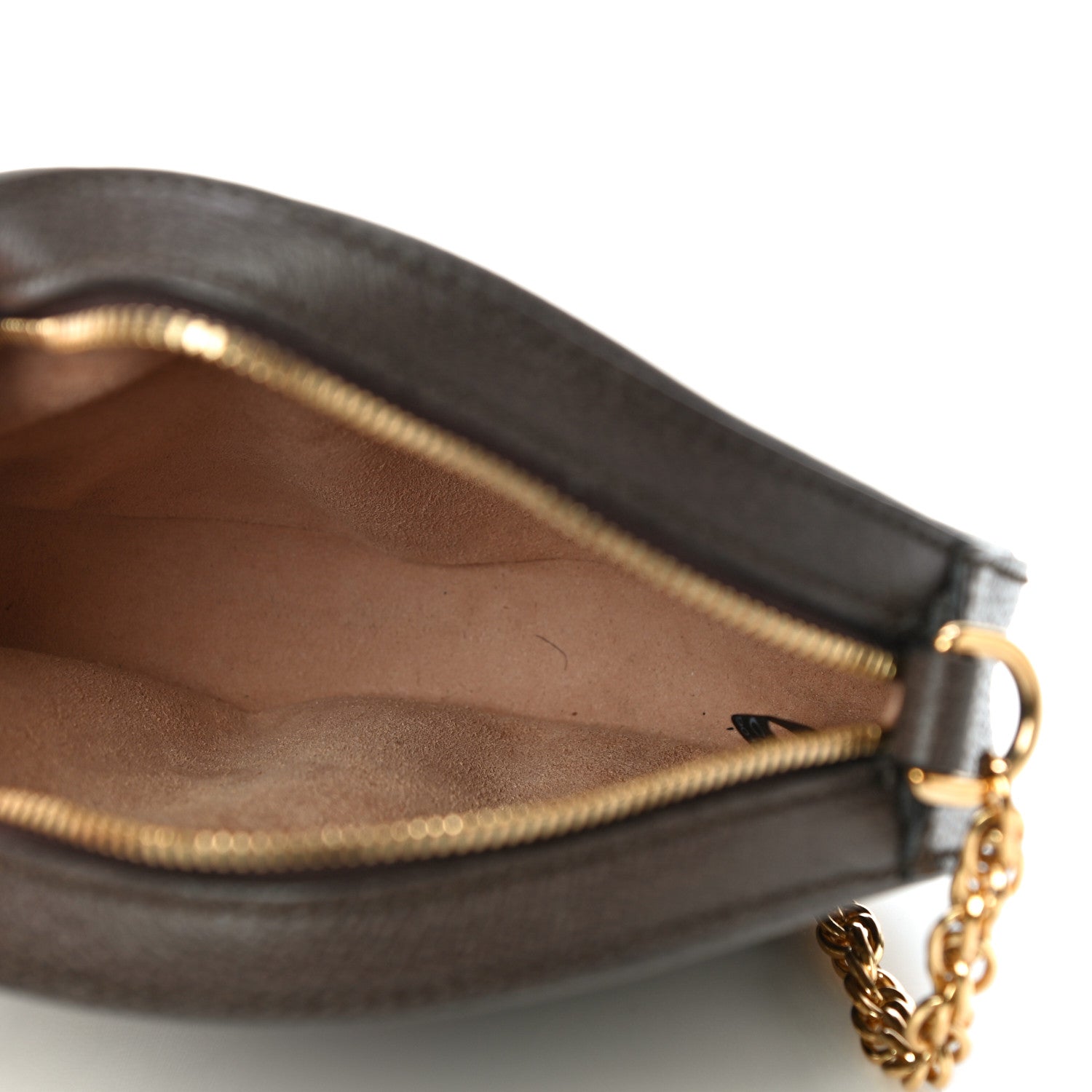 Gucci GG Supreme Monogram Web Mini Ophidia Round Shoulder Bag Brown 5 of 12