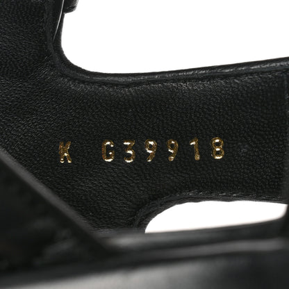 Chanel Lambskin Quilted CC Platform Sandals 37.5 Black 6 of 10