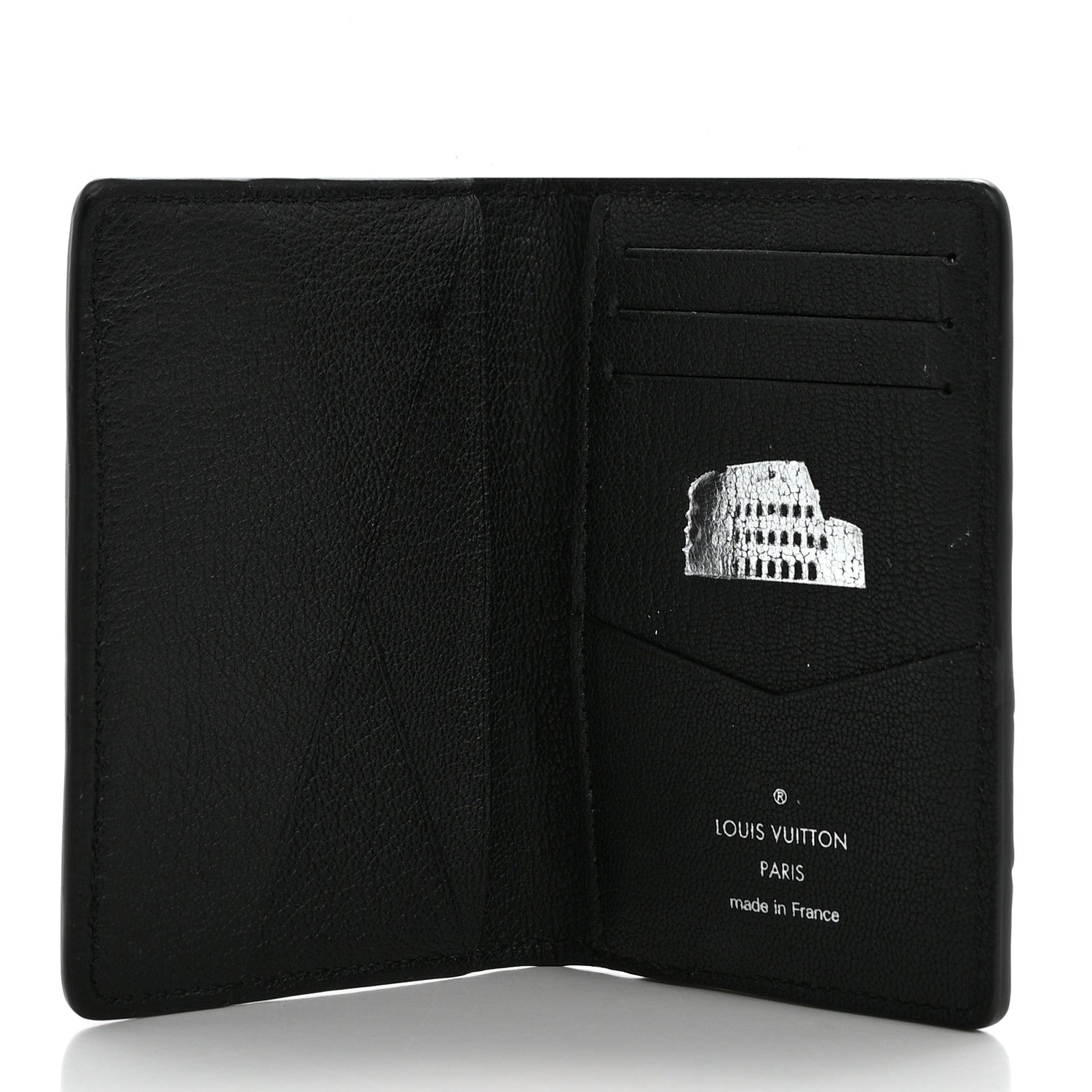 Louis Vuitton Ostrich Pocket Organizer Black 5 of 8