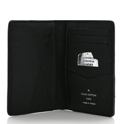 Louis Vuitton Ostrich Pocket Organizer Black 5 of 8
