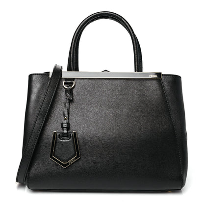 Fendi Vitello Elite Petite 2Jours Tote Black 1 of 10
