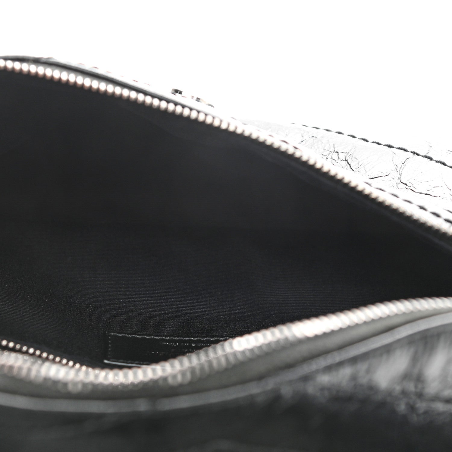 Saint Laurent Crinkled Calfskin Matelasse Monogram Niki Body Bag Black 6 of 11