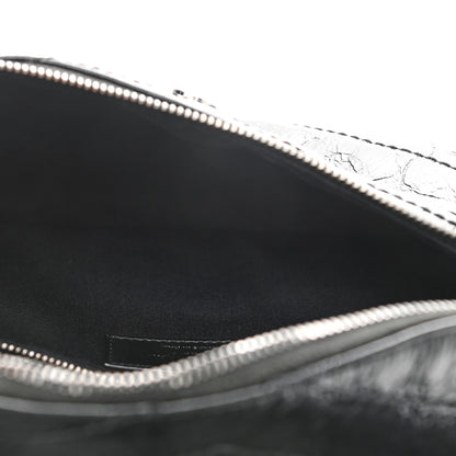 Saint Laurent Crinkled Calfskin Matelasse Monogram Niki Body Bag Black 6 of 11