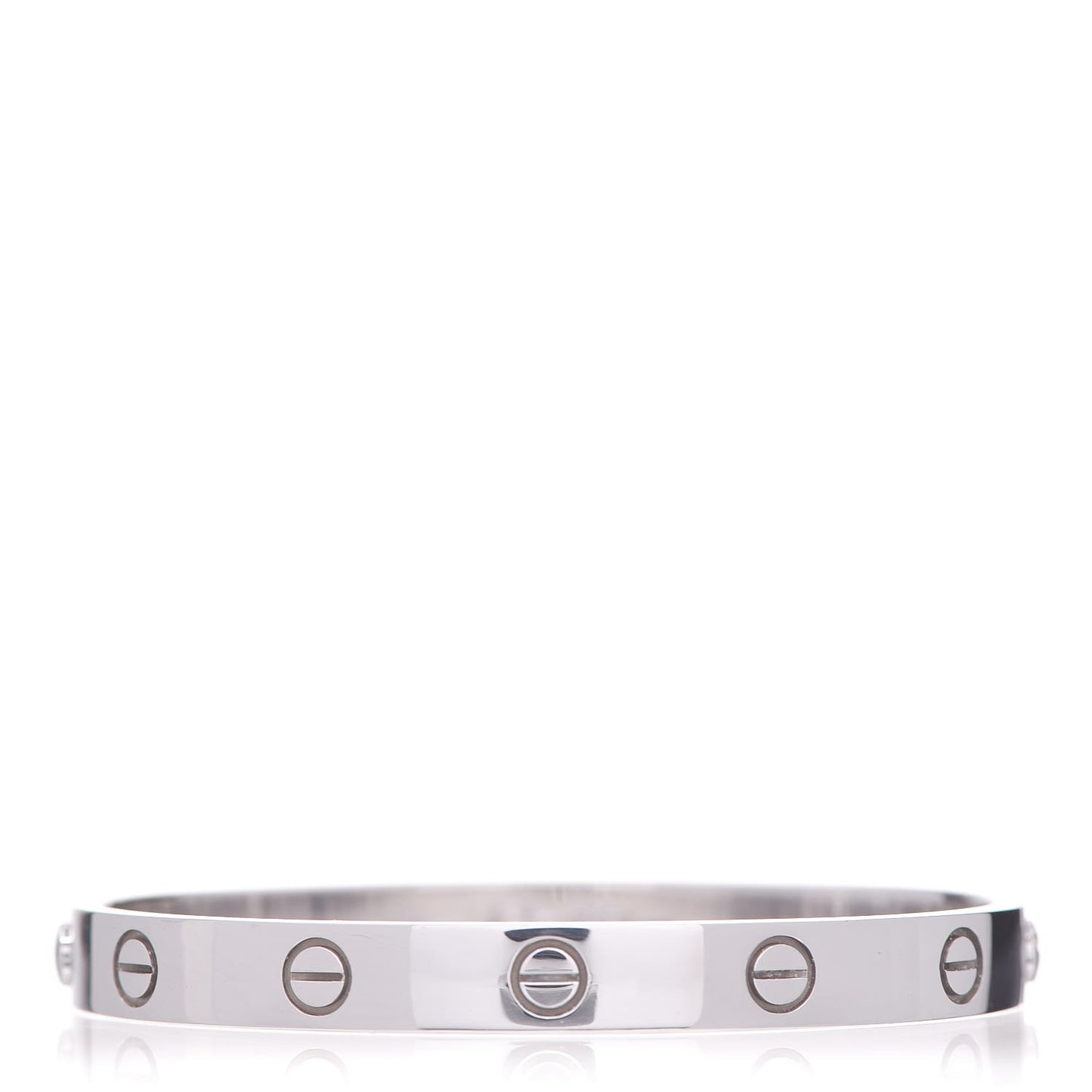 18K White Gold LOVE Bracelet 16