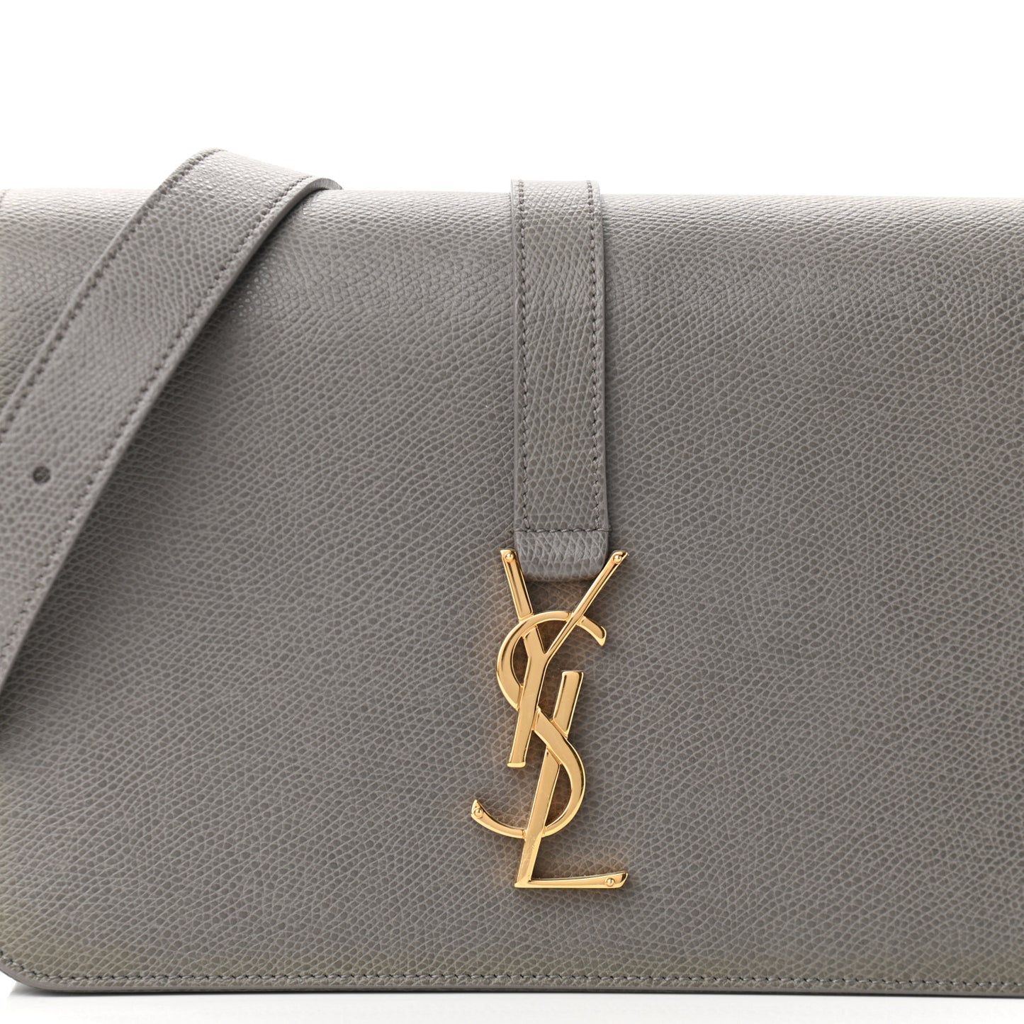 Textured Calfskin Medium Classic Monogram Universite Fog