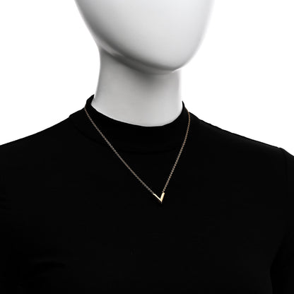 Louis Vuitton Essential V Necklace Gold 2 of 6