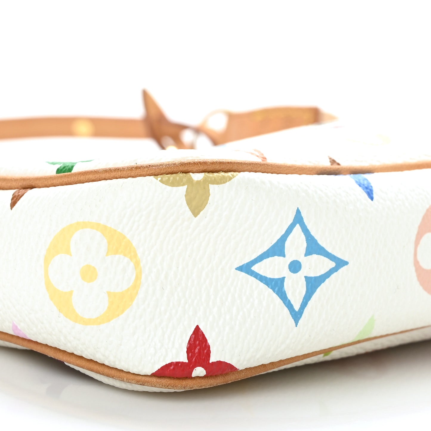 Monogram Multicolor Pochette Accessories White