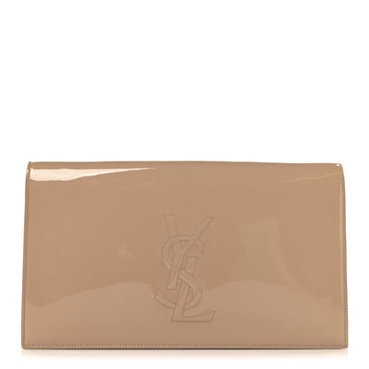 Saint Laurent Patent Calfskin Monogram Large Belle De Jour Clutch Chair 1 of 7