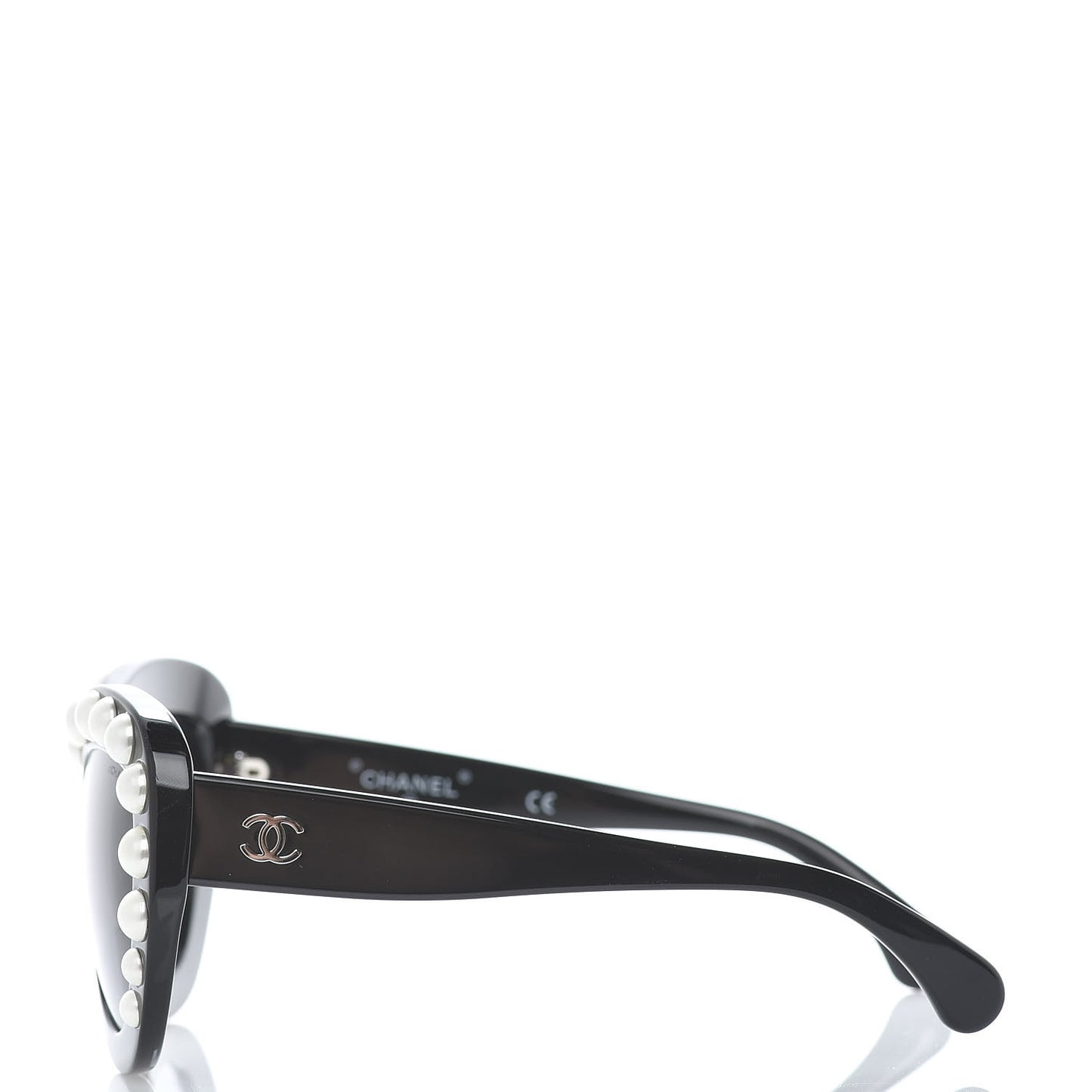 Pearl Cat Eye Sunglasses 71096 Black