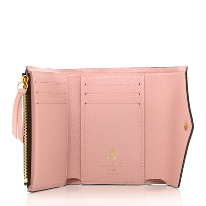Louis Vuitton Damier Ebene Victorine Wallet Rose Ballerine 5 of 7