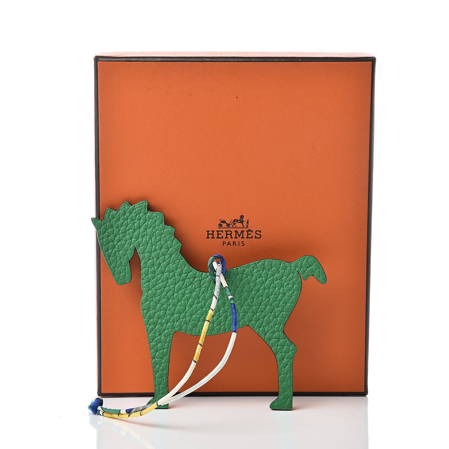Epsom Togo Petit H Horse Bag Charm Raisin Bambou