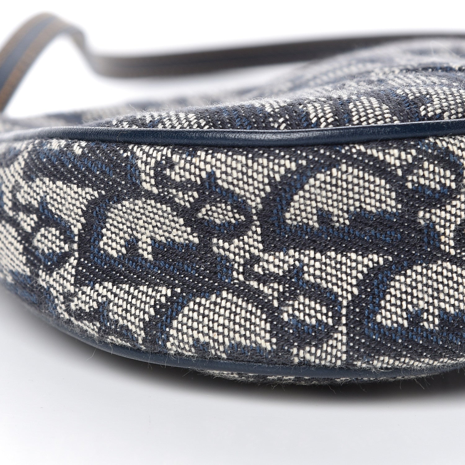 Christian Dior Monogram Mini Saddle Pochette Navy 9 of 11