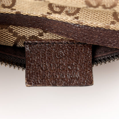 Gucci GG Monogram Web Double Pocket Belt Bag Dark Brown 8 of 14