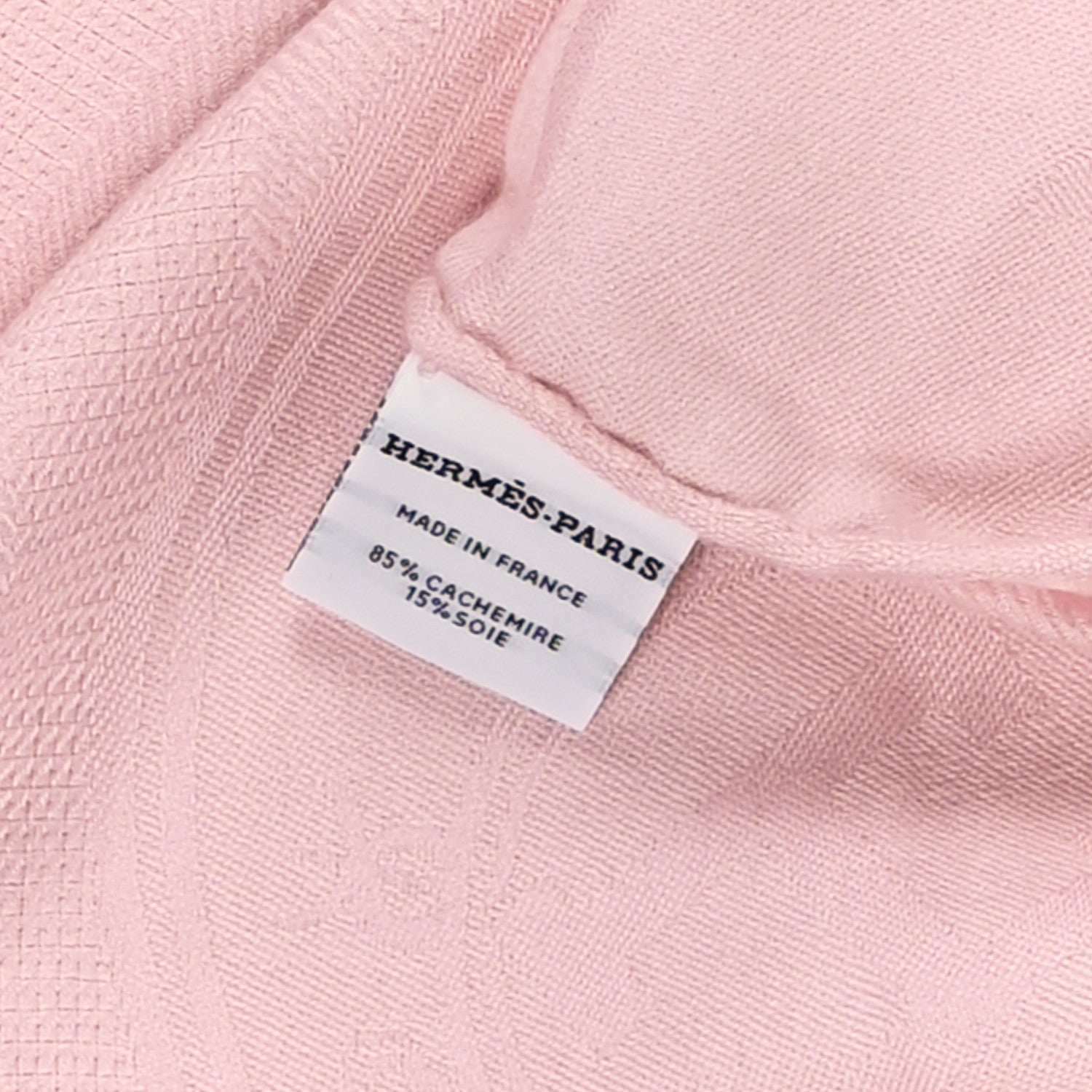 Hermes Cashmere Silk New Libris Stole Rose Petale 2 of 4