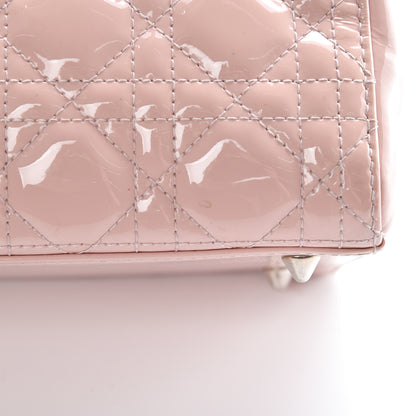 Christian Dior Patent Cannage Medium Lady Dior Rose Clair 25 of 25