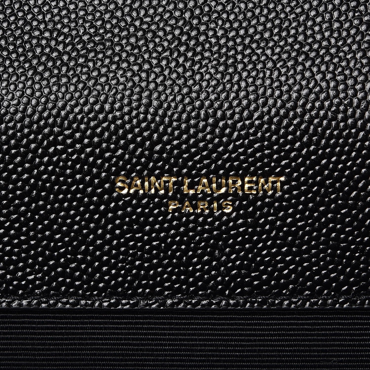 Saint Laurent Grain De Poudre Matelasse Chevron Medium Monogram Satchel Black 8 of 9