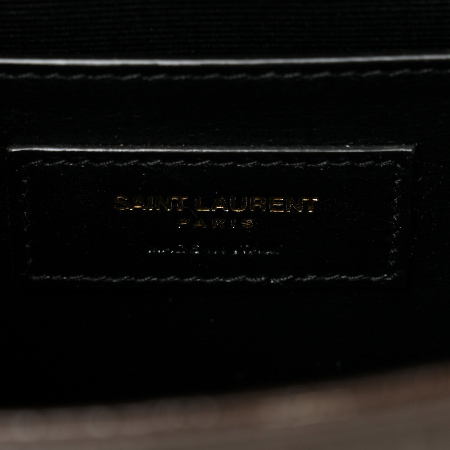 Saint Laurent Calfskin Crocodile Embossed Small Classic Monogram Kate Tassel Satchel Dark Brown 6 of 9