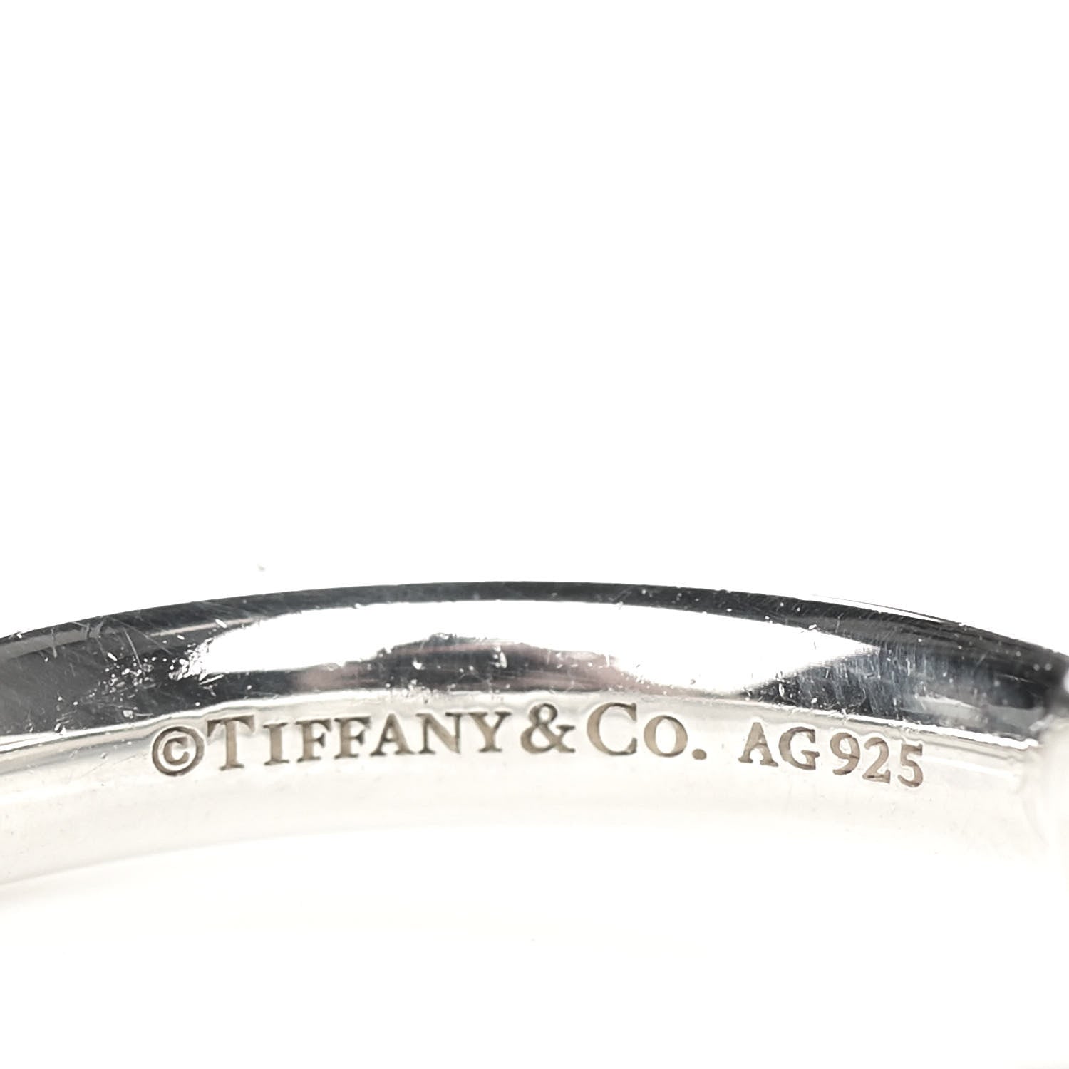 Tiffany Sterling Silver Infinity Ring 46 3.75 4 of 4
