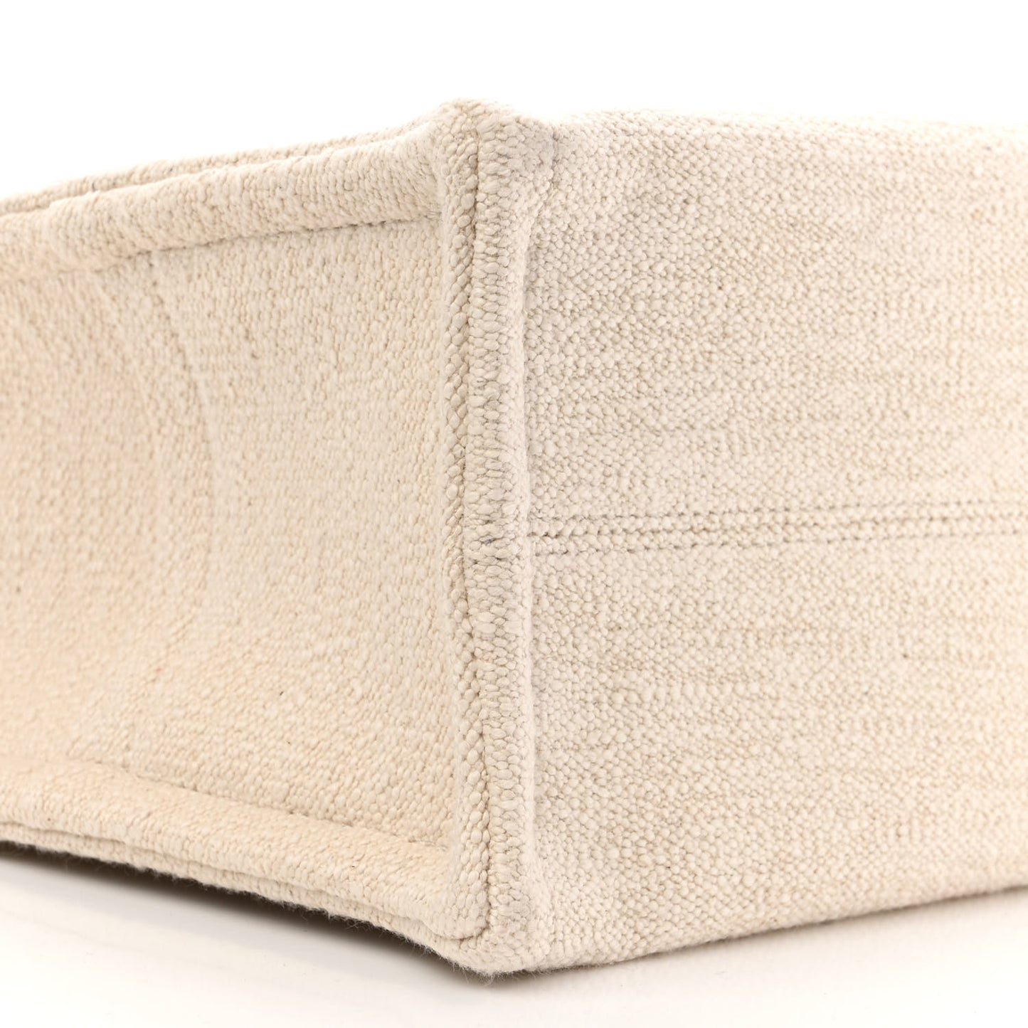 Canvas Small Cabas Thais Ecru Black