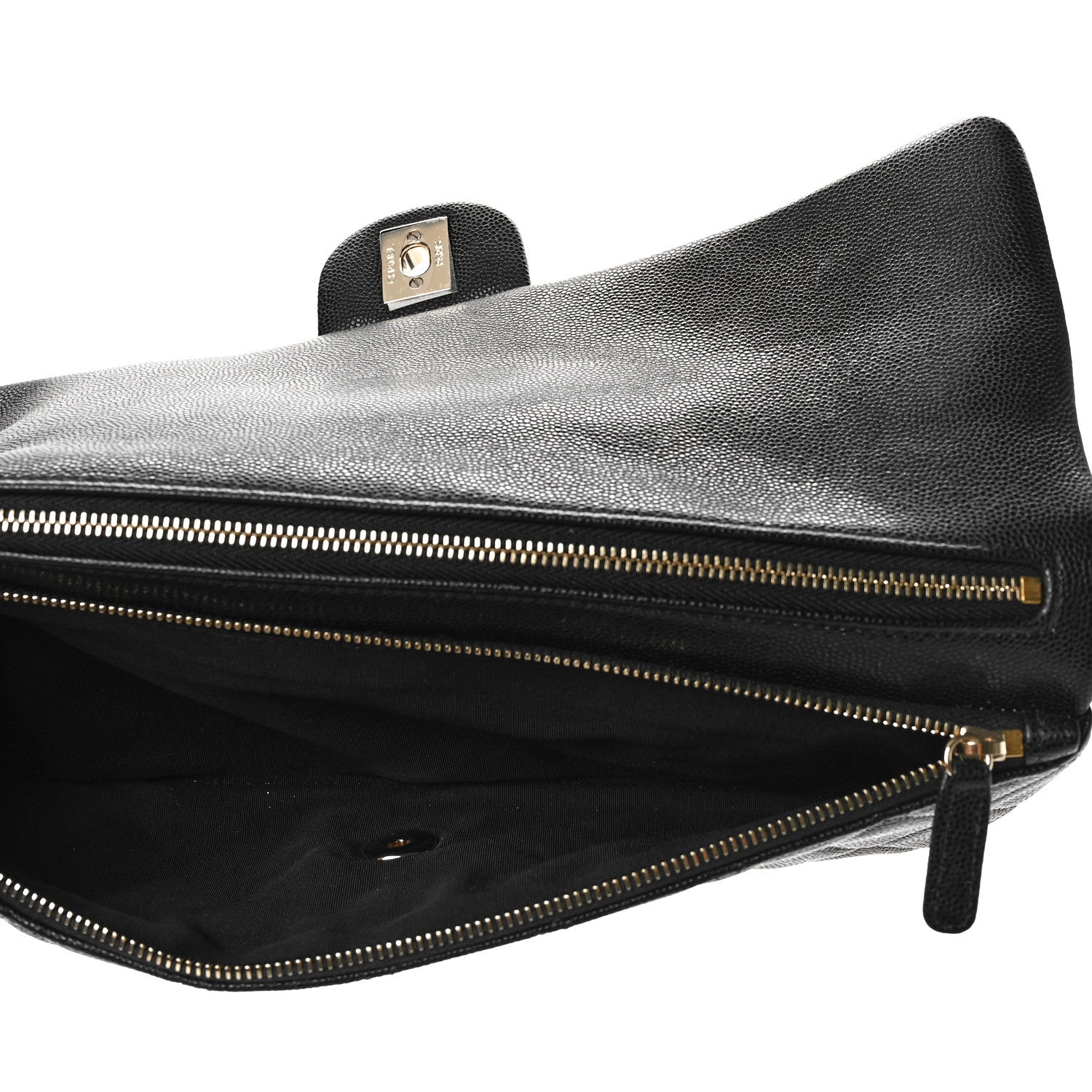 Chanel Caviar Quilted Flap Clutch Black 5 of 10