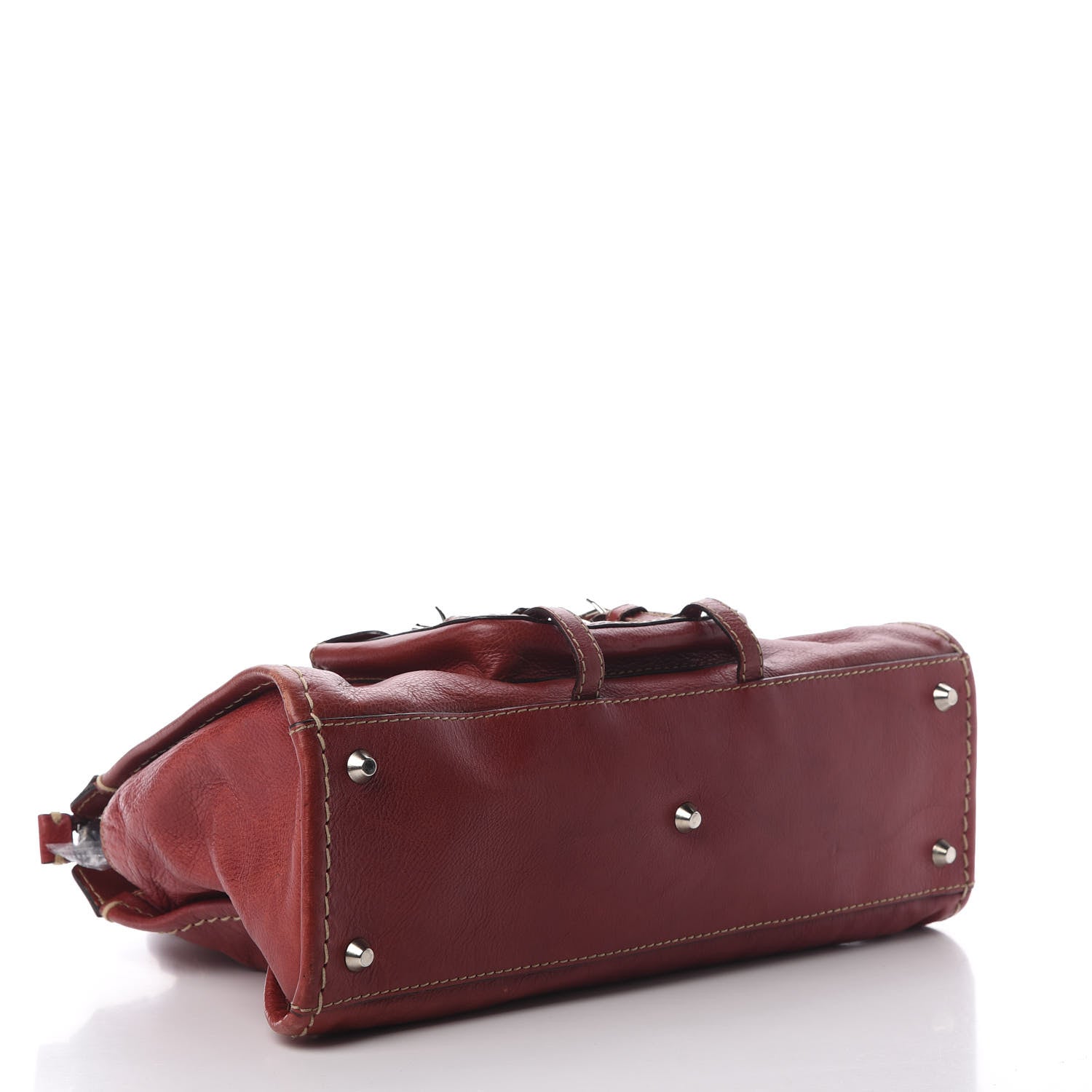 Chloe Calfskin Edith Satchel Whiskey 3 of 20