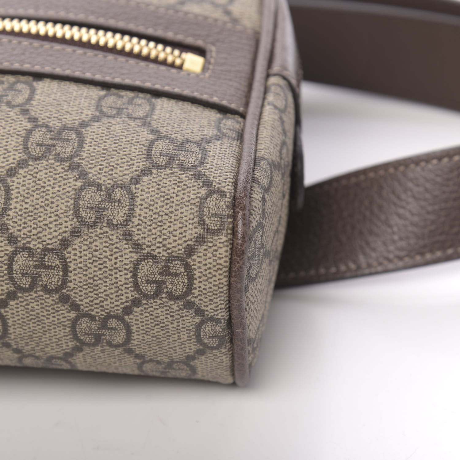 Gucci GG Supreme Monogram Web Small Ophidia Belt Bag 85 34 Dark Brown 18 of 19