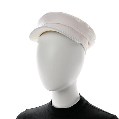 Hermes Hemp Canvas Cotton Giulia Visage Soleil Cap 57 White 2 of 8