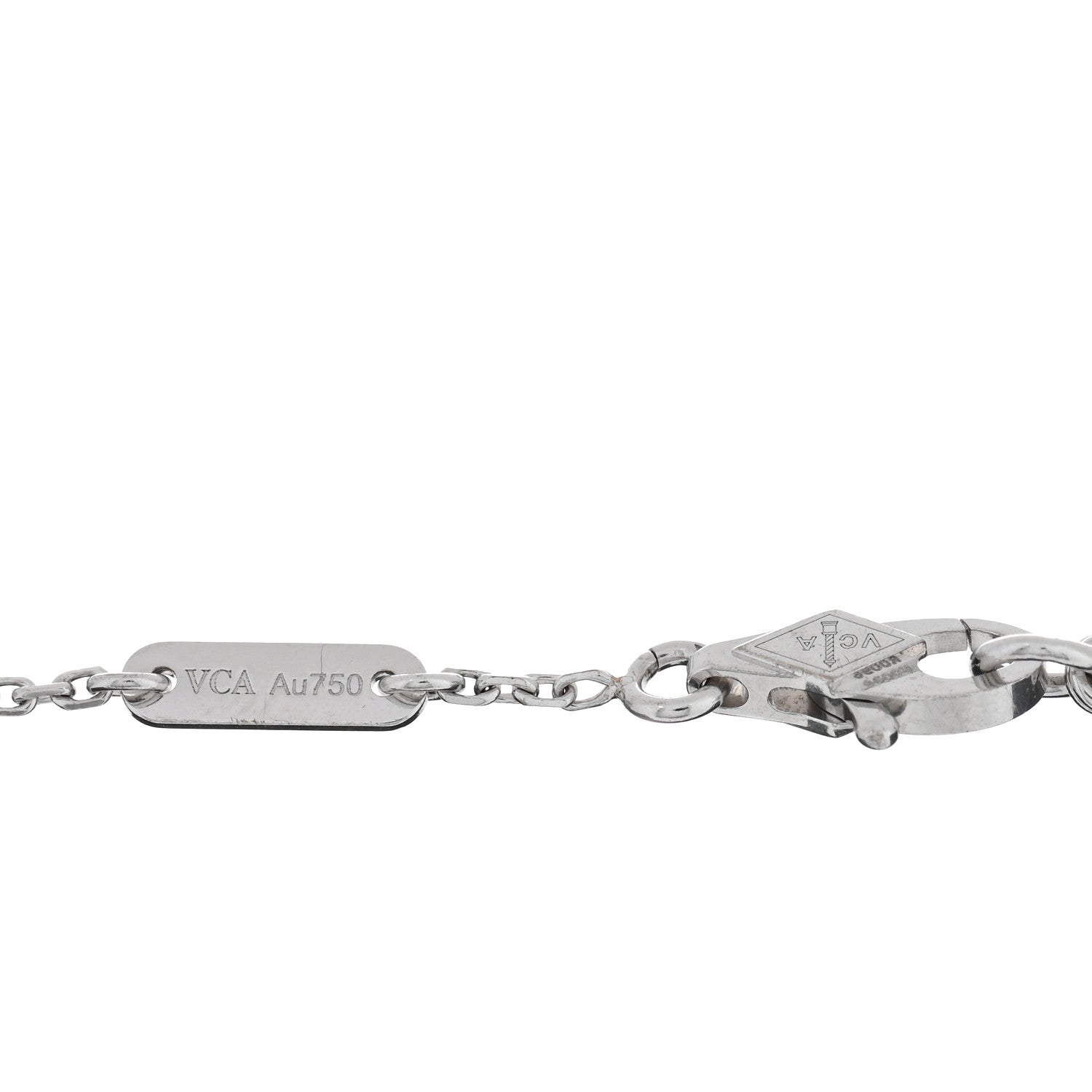 Van Cleef & Arpels 18K White Gold Turquoise Sweet Alhambra Butterfly Bracelet 3 of 3