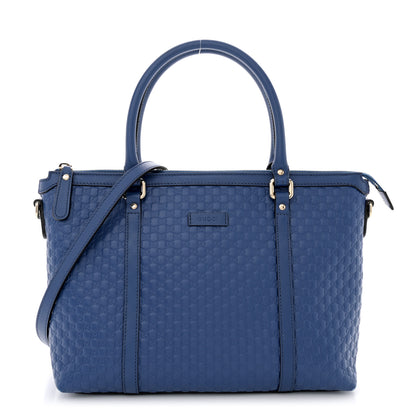 Gucci Soft Microguccissima Small Zippered Satchel Caspian 1 of 15