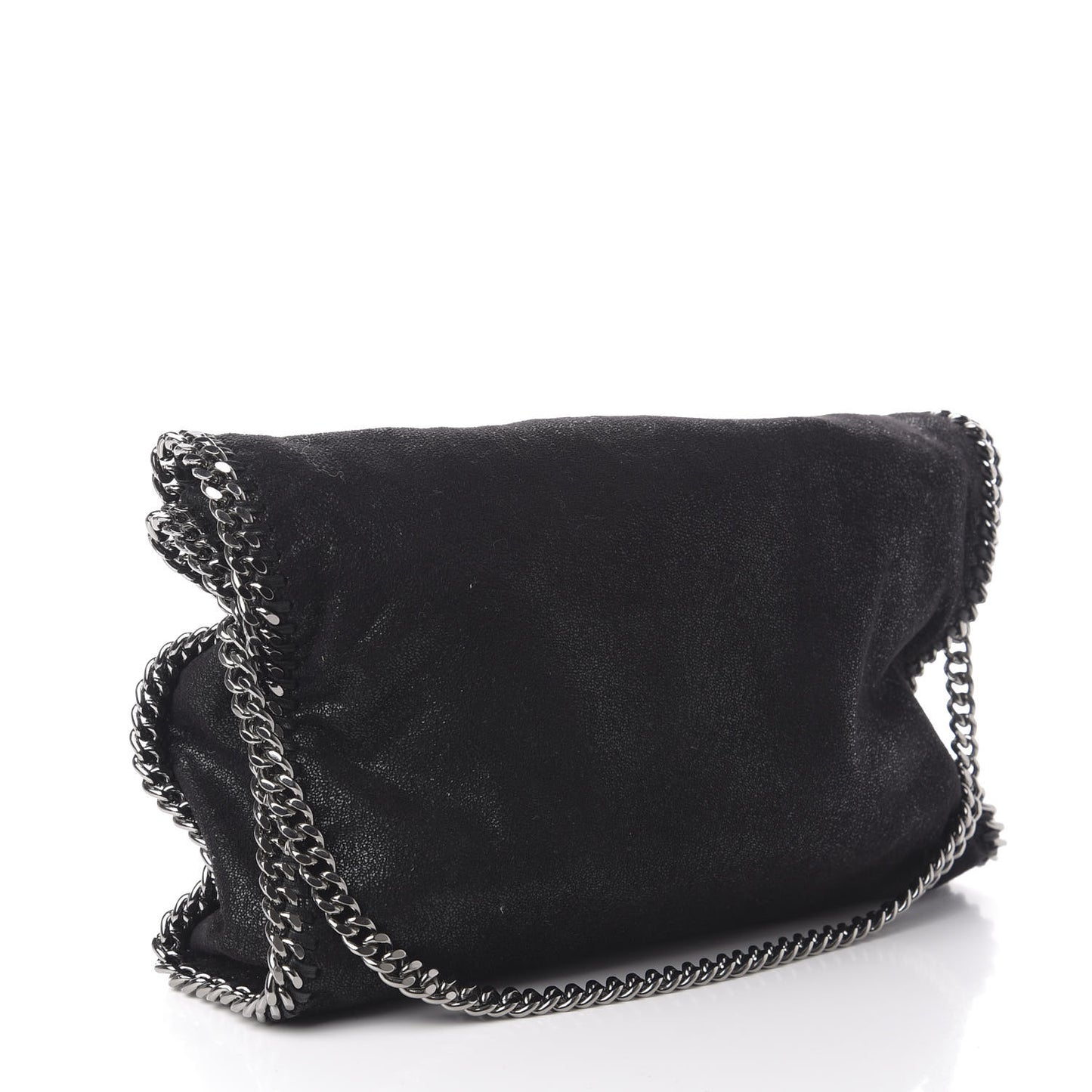 Shaggy Deer Falabella Fold Over Tote Black