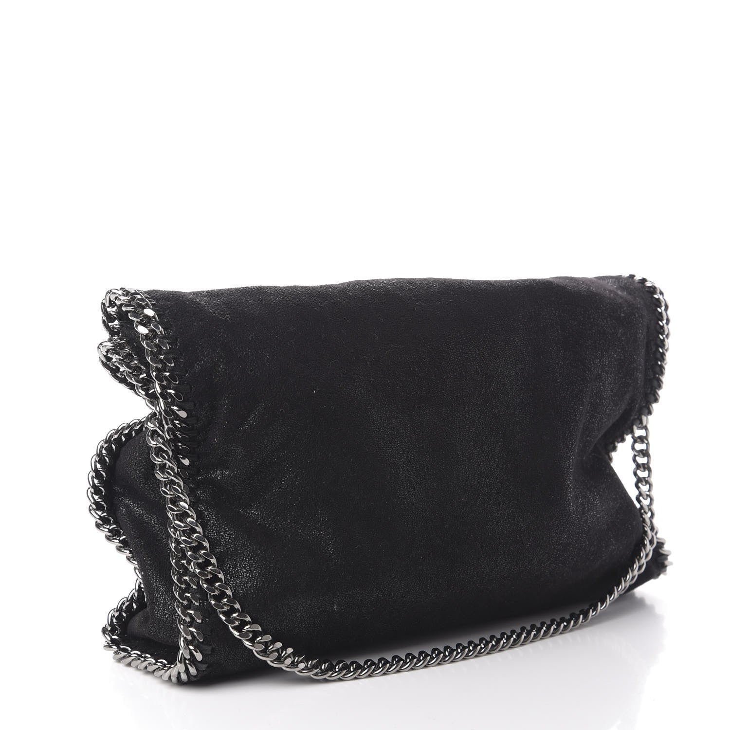 Stella McCartney Shaggy Deer Falabella Fold Over Tote Black 3 of 8
