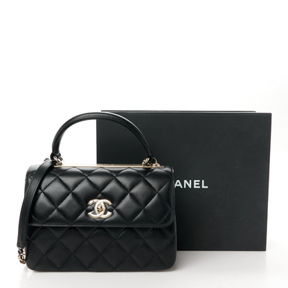 Chanel Lambskin Quilted Small Trendy CC Dual Handle Flap Bag Black 12 of 12