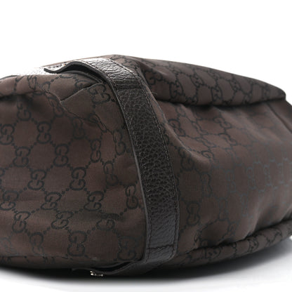 Gucci Nylon Monogram Medium Abbey Shoulder Bag Brown 9 of 10