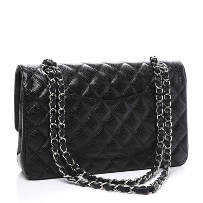 Chanel Caviar Quilted Medium Double Flap Black 2 of 10
