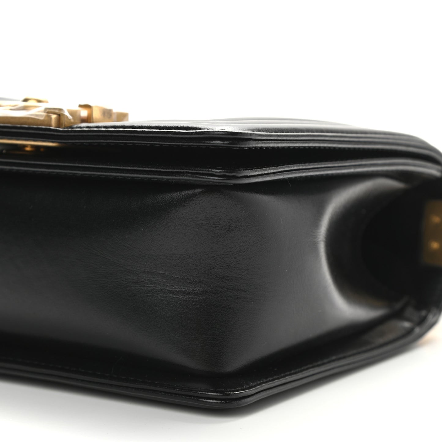 Calfskin Mini Boy Flap Black