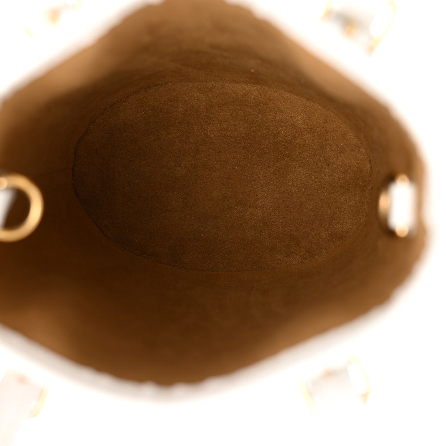 Monogram LV Match Nano Bucket Bag White