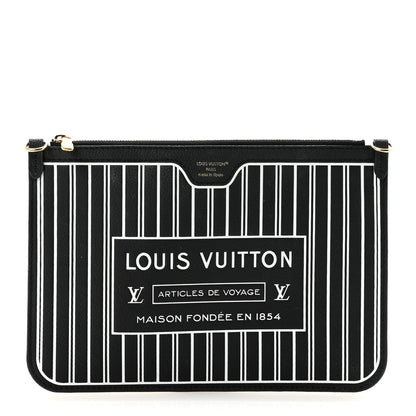 Louis Vuitton Calfskin Neverfull Inside Out MM Pochette Black 1 of 6