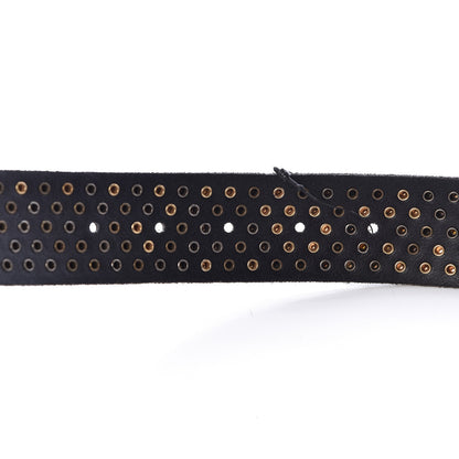 Gucci Calfskin Studded Feline Belt 105 42 Black 6 of 10