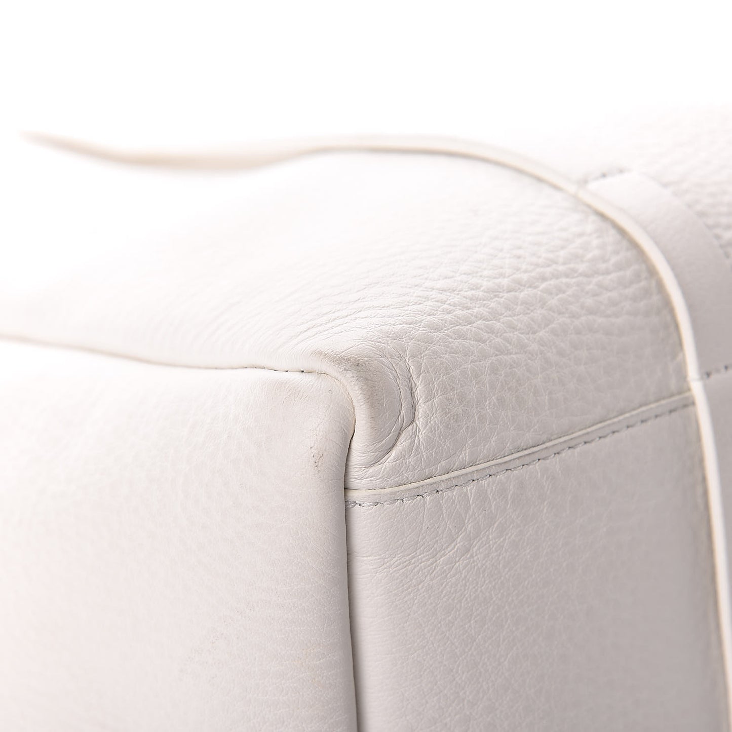 Smooth Calfskin Double Sided Small Everyday Tote Optic White Black