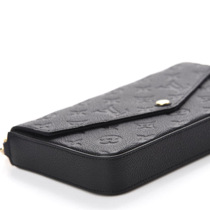 Louis Vuitton Empreinte Pochette Felicie Chain Wallet Black 6 of 11