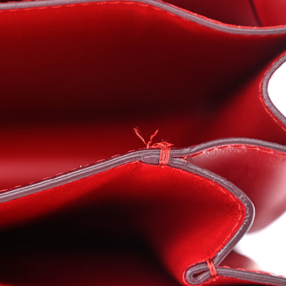 Celine Box Calfskin Medium Classic Box Flap Bag Red 9 of 13