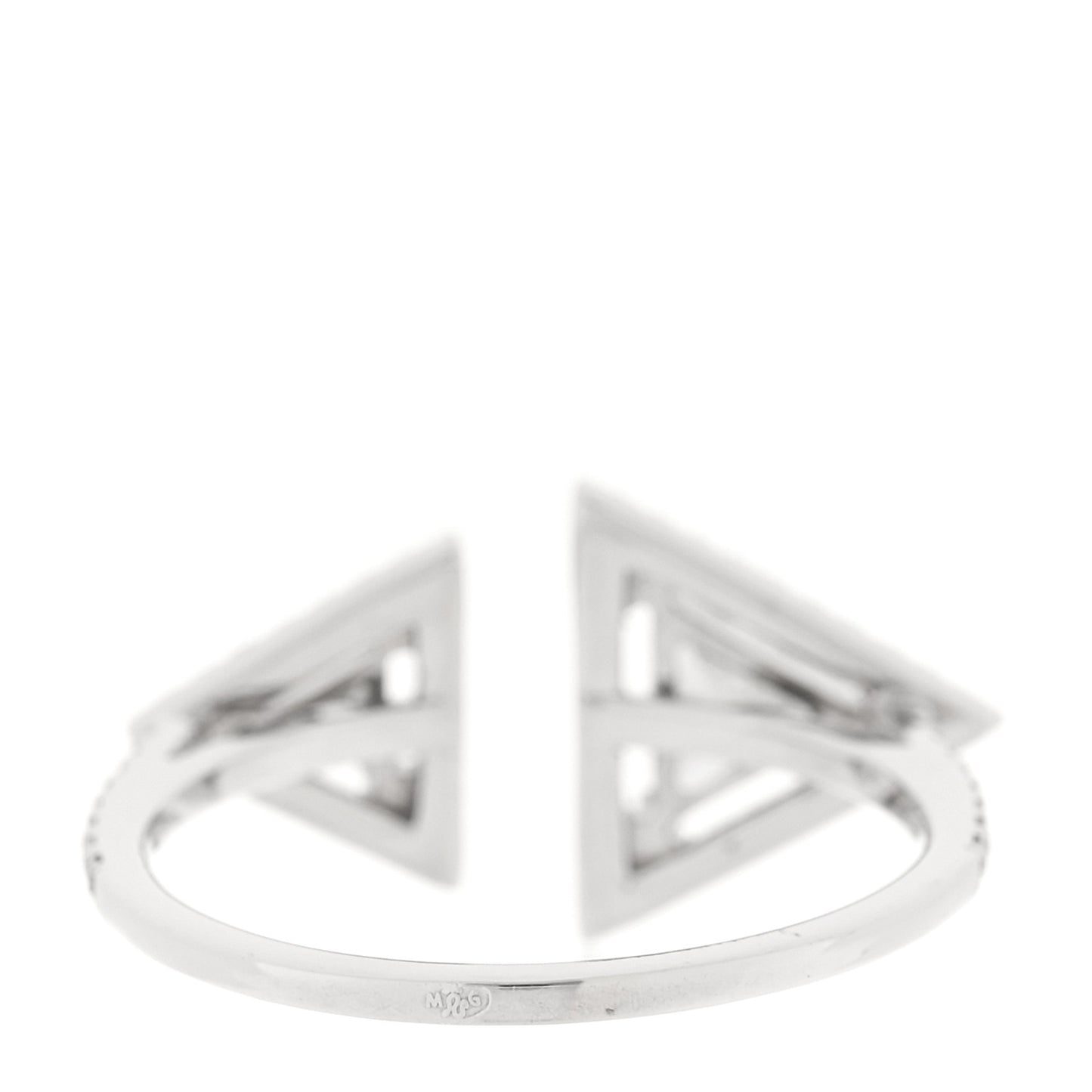 18K White Gold Diamond Thea Toi Moi Ring 52 6