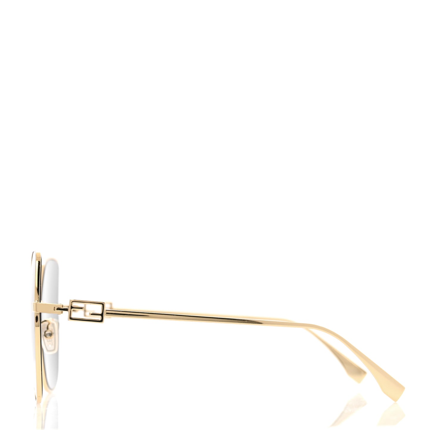 Metal Aviator Sunglasses FE40033U Light Gold