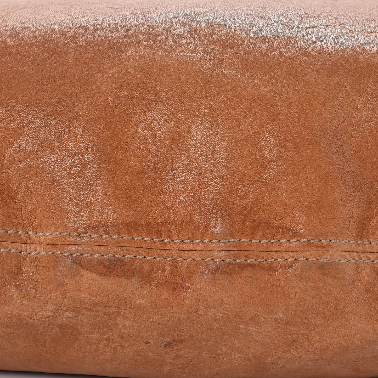 Calfskin Drawstring Tote Cammello