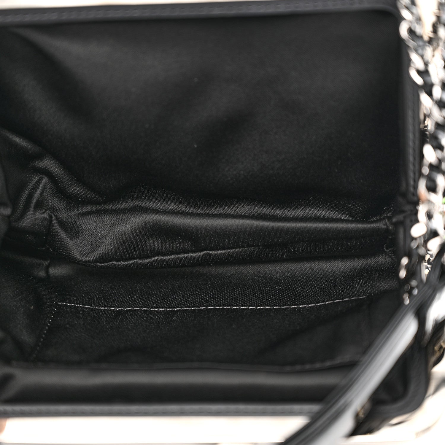 Chanel Patent Tweed Mini Kiss Lock Flap Double Bag Black Multicolor 5 of 12