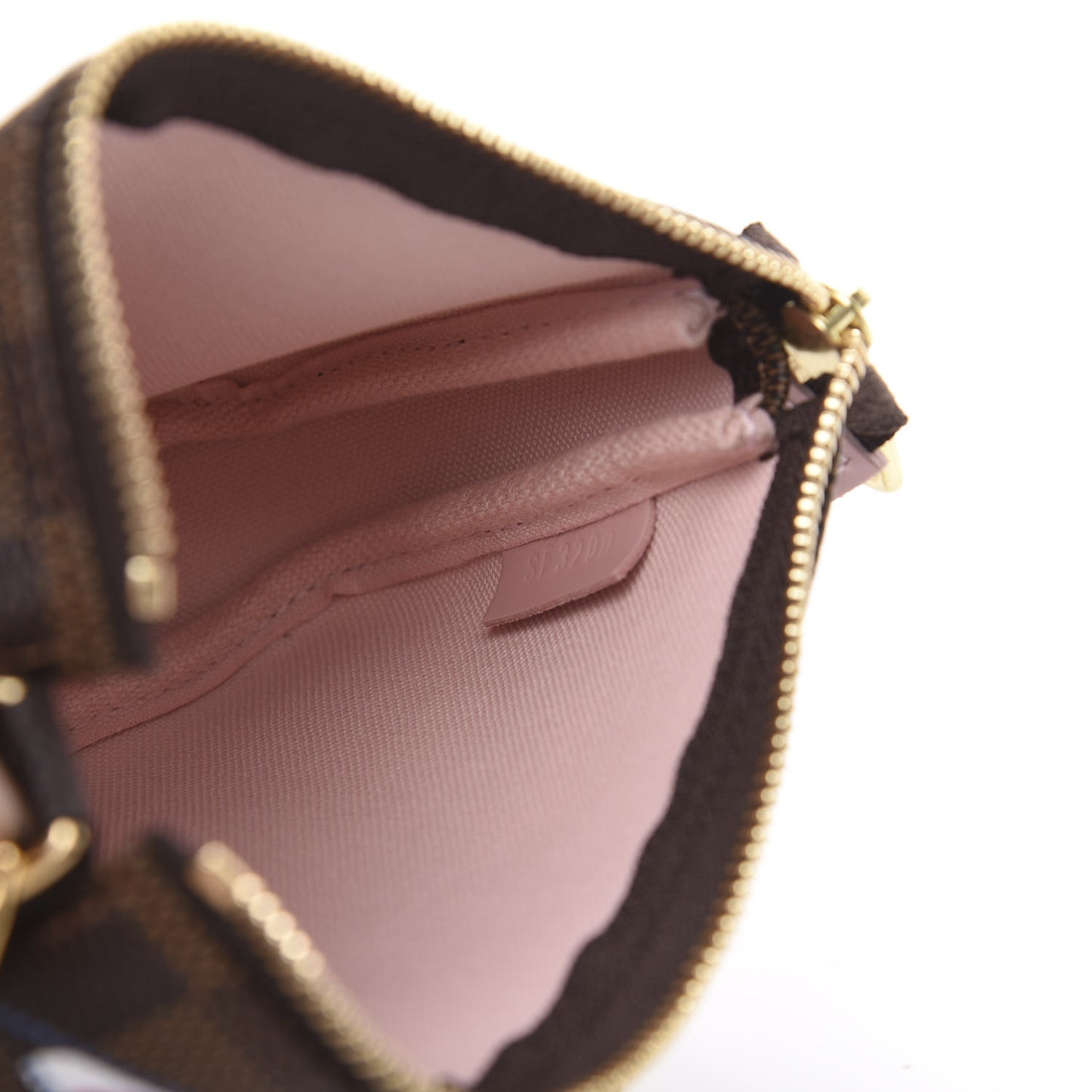 Damier Ebene 2020 Christmas Animation Big Wheel Mini Pochette Accessories Rose Ballerine