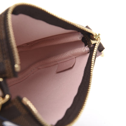 Louis Vuitton Damier Ebene 2020 Christmas Animation Big Wheel Mini Pochette Accessories Rose Ballerine 6 of 8